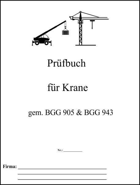 Prüfbuch für Krane